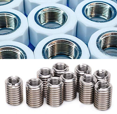 10 Stk. Innengewinde Reduziermuttern Innengewinde M8 X 1,25 Mm Außengewinde M12 X 1,75 Mm Gewindeeinsätze Edelstahlbefestigung,andere Befestigungselemente