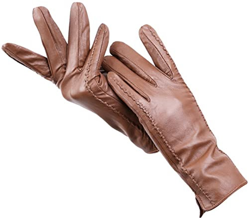 Gestreifte Lederhandschuhe Damen, Farbe Leder Damenhandschuhe, Leder Damen Lederhandschuhe, Mode Fäustlinge Damen