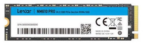 Lexar Disco Duro LNM610P002T-RNNNG 2 TB SSD