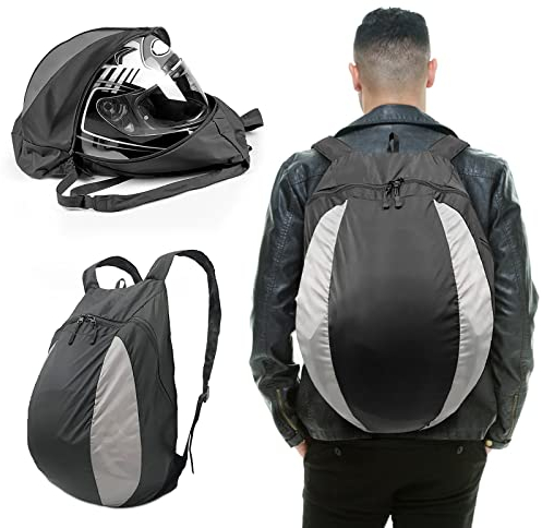 Weigudoc Motorradhelm Rucksack Multifunktional, 28L Sport Wasserdichter Tagesrucksack, Universal Fußball Basketball Tasche für Fitness, Laufen, Wandern, Klettern, Skifahren, Mountainbiken, Trekking