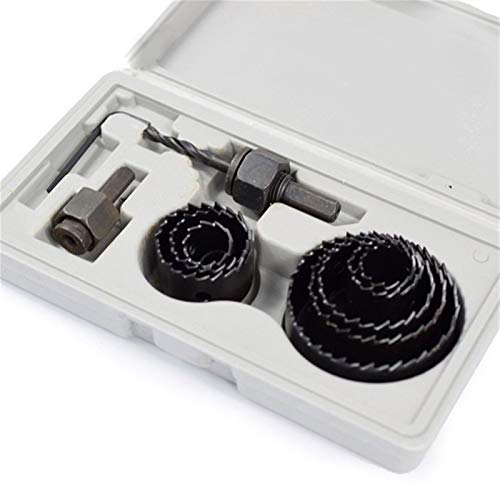Samnuerly Tools 11pcs Lochsäge Bohrer zum Holzschneider 19-64mm Lochsäge Schneidsatz Kernbohrer Holz Metall Bohren Alles Neue nie benutzt (Color : 1 Set Black)