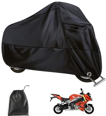 Telo Coprimoto, Telo Moto da Interno, Coprimoto Impermeabile Per Esterno, Copri Moto 190T Copertura Moto Universale per Scooter Motorino, Resistente a Polvere/Pioggia/Vento/Foglie (265x105x125cm)