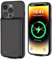 [6800mAh] Battery Case for iPhone 14 pro,New Upgrade High Capacity Rechargeable Charging Case, Protective Portable Smart Backup Charger Cover for iPhone 14 pro(1 Pack) Black