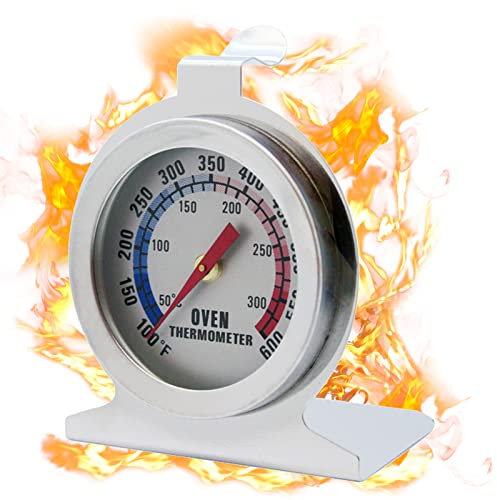 Precision Oven Thermometer – Stainless Steel Oven Temperature Gauge for Fan Ovens – A Must-Have for Gas and Electric Ovens - Essential Pizza Oven Accessories