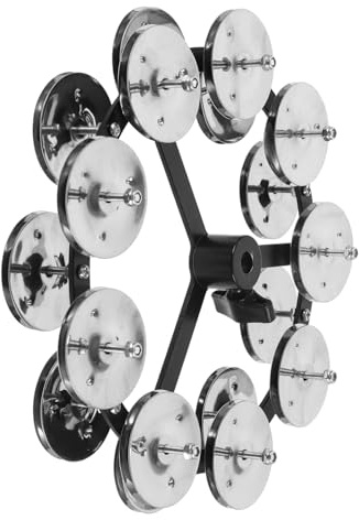 Kisangel Platillos De Batería Hi-hat De Pandereta Anillo De Platillo Accesorio De Percusión Para Batería Doble De Campana