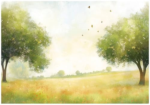 WallArena Papier peint photo intissé, Paysage, 400x280cm | Papier peint intissé de haute qualité, pour salon et chambre, revêtement mural, papier peint effet 3D - colle incluse.