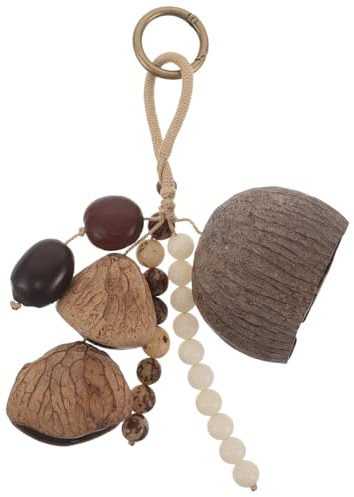 BESPORTBLE Hochet à Noix Naturel Percussion Africaine Cloches Coquille De Noix Instrument De Musique Hochet à Main