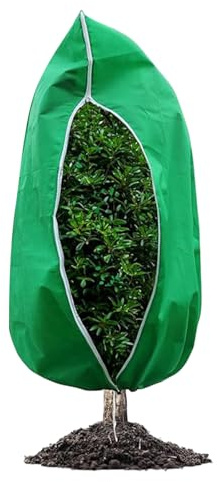 Generisch Protección contra heladas, con cordón y manta cálida para arbustos, protección contra heladas para el jardín, para verduras, árboles pequeños, bonsái, plantas cítricas, arándanos