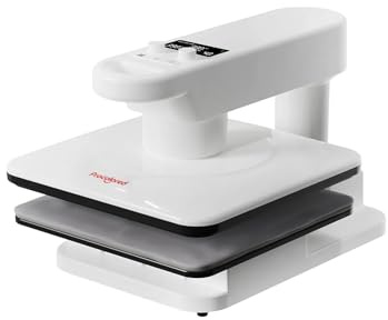 Procolored H15 automatische Transferpresse 38 x 38 cm schwenkbar mit 7 Druckstufen Einzelstation 1250 W für T Shirts Vinyl Sublimation und Heimgebrauch