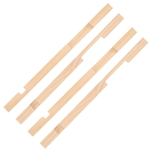 GALPADA 4 Stück Holz Bienenstock Fluglochschieber mit Verstellbarer Belüftung und Leichtem Design für Imkerei Zubehör und Bienenzucht