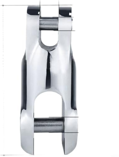 TONIXY 316 Stainless Steel Marine Swivel Connector 14-16mm Heavy Duty Two-Section Rotating for Boat and Yacht Anchor Chains, Mirror Polished for Harsh Sea Conditions