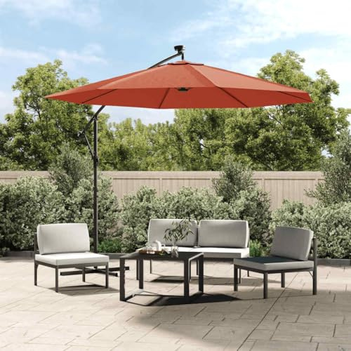 Mangloder - Copertura di ricambio per ombrellone da 300 cm, in 100% poliestere, resistente ai raggi UV e alla luce, 8 stecche, per giardino, balcone, terrazzo, esterno