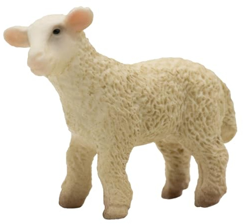 Bullyland 62478 - Spielfigur Lamm, ca. 4,8 cm große Tierfigur, detailgetreu, PVC-frei, ideal als kleines Geschenk für Kinder ab 3 Jahren