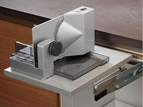 Ritter affettatrice elettrica universale da incasso, acciaio inox, viola, 8 x 7,5 x 20 cm