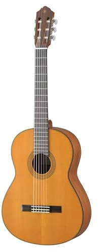YAMAHA CG122MS Klassische Konzertgitarre in Vollgröße – Massive Engelmann-Fichtendecke, 650-mm-Mensur, Nylonsaiten mit sattem Klang und angenehmem Spielgefühl