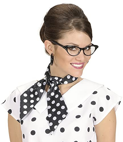 W WIDMANN MILANO Party Fashion - Foulard années 50 Fashion, en satin, rétro, accessoire, déguisement, carnaval, fête à thème
