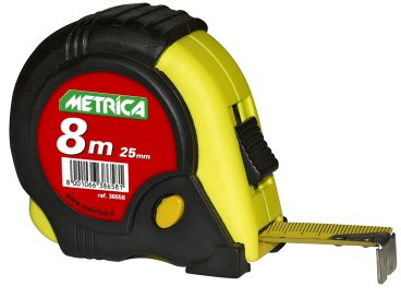Metrica 38658 FLESSOMETRO 3 TASTI 8 X 25 MM