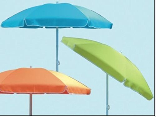 OMBRELLONE SPIAGGIA MARE SOLERO COLORE ARANCIO DIAM. CM. 180 CON SACCA TRASPORTO.