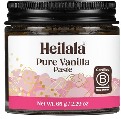 Vanilla Bean Paste with Real Seeds (2.29 oz) – Strong, Rich Flavor, 1 tsp = 1 Vanilla Bean, Premium Baking Vanilla from Heilala