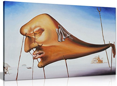 Panther Print Salvador Dali Sleep Kunstdruck auf Leinwand, 30,5 x 20,3 cm