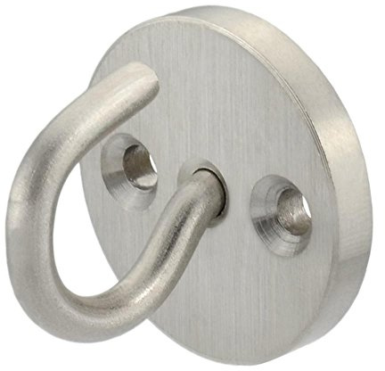 Kanirope® Wandhalter mit Haken Edelstahl für Absperrkordel Absperrseile Treppenseile Handlaufseile