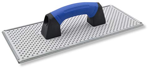 DEWEPRO® WDVS und Porenbeton Schleifbrett - Egalisierungsbrett - Raspelbrett mit Raspelbelag aus verzinktem Stahlblech - 380x160mm