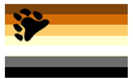 Bandera del oso del orgullo gay (V06)