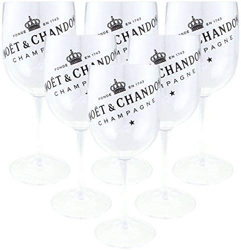 Moët & Chan Don Champagne Set di bicchieri di vetro acrilico trasparente Ice Imperial Calice (6 pezzi)
