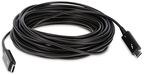 Cavo ottico Thunderbolt 3 (USB-C), attivo, 40 Gbit/s, nero, 10 m