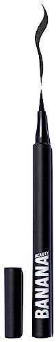 Banana Beauty Eyeliner schwarz (Basic bitch) – Wasserfestes Make Up mit bis zu 14 Stunden Halt – Präzise Anwendung – Vegan & Cruelty-Free – Ideal für Kontaktlinsenträger