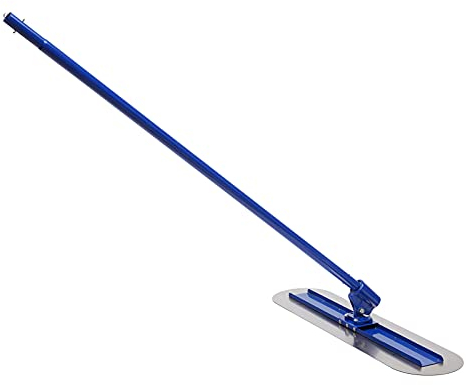 Acesunny 1.8M Concrete Glättekelle Beton Kit Edelstahlkelle Concrete Tool Edelstahl Betonkelle Bull Float Beton Mit kleiner Kelle + 3 Abnehmbar Griff