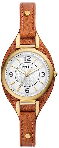 Fossil Damen Quarz 3 Zeiger Uhr mit Armband CARLIE ES5215