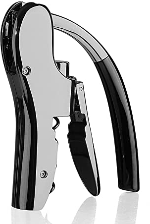 THREMA Wine Bottle Opener, Professional Zinc Alloy Power Wine Opener, Vertical Lever Corkscrew Made Of Stainless Steel Welded, Smooth and Shiny Appearance, for Any Restaurant Bar or Home
