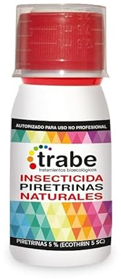 GROWMANIA Insecticida de Piretrina Natural 5% de Trabe 50 ML | Protección de Cultivos y Plantas frente Plagas de forma Natural