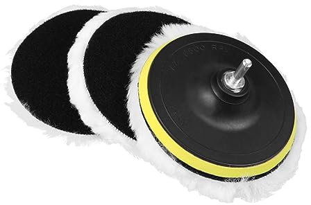 Supvox 5stücke Teiliges Polierpad Auto Wollpads Zum Polieren Und Versiegeln Von Waschbar Und Wiederverwendbar Für Autowachspolitur