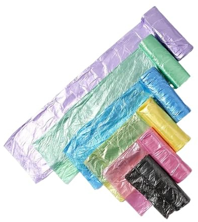 5 Rolls/pack Household Disposable Trash Pouch Small Trash Bags Kitchen Storage Garbage Bags Cleaning Waste Bag Plastic Bag (Color : Yellow)