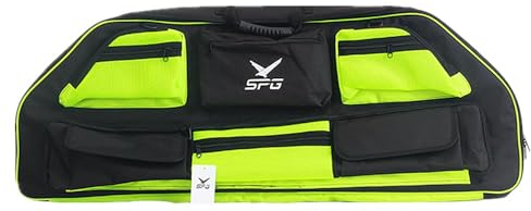 Sport Tent Compoundbogen Tasche Bogentasche Gepolsterte Tragetasche Pfeilrohrhalter Umhängetasche mit Pfeiltasche Reisetasche für Bogenschießausrüstung Grün