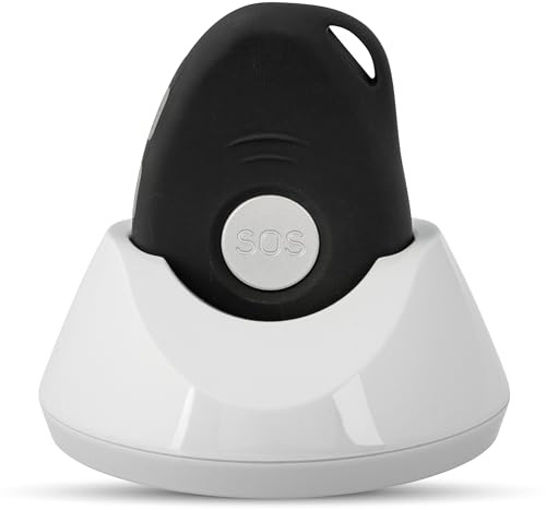 tellimed Mobile GPS Tracker Senioren mit Ortung, Telefonfunktion, Sturzerkennung & SOS Notrufknopf für Senioren, Erwachsene & Kinder - 4G GPS Tracker ohne ABO mit SIM Slot