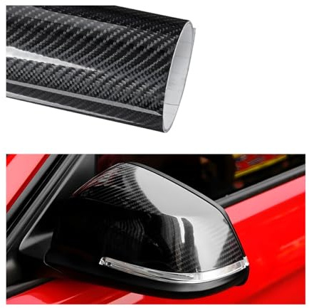 JNNJ Película Carbono Automóvil, Película Carbono Protección Automóvil, Carbono Vinilo Coche Película Protectora Adhesivo A Prueba, Vinilo Fibra Carbonos Clasificador Aire Libre Uso Automotriz