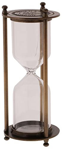 Wall Clock, Empty Clock Hourglass Wall Clock Egg Timer without - 7 16pcs cm, Bronze - S, 7 x 16 cm