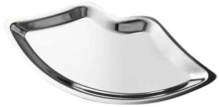 Ciieeo Edelstahl Schmuckschale Lippenförmiges Tablett Für Halsketten Und Ringe Schmuckablage Als Organizer Für Ohrringe Und Zubehör