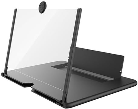 Ptdfjspt 14 Inch 3D Screen Amplifier Mobile Display Enlarged Magnifier for Travel Black
