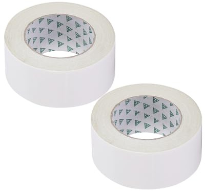 Vxcvzv Ruban adhésif double face pour moquette 40 mm 20 m Forte adhérence amovible sans résidus pour sols, travaux manuels, tapis de mariage, accessoires d'événement