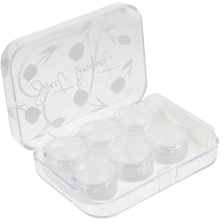 OATIPHO Estuche para Lentes de Contacto Púrpura 1 Juego PP Compacto