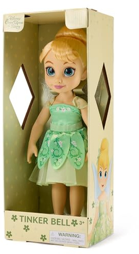 Disney Store Official Tinker Bell Doll with Toy Hair Brush, Peter Pan, 40.5cm / 16, Once Upon a Story Collection, Age 3+