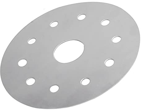 Naroote Induction Converter Disk, Induction Cooktop Adapter Plate Heat Diffuser Stainless Steel Distributes Heat Diffuser for Glass Cooktop for Steaming Rice and Making (Diameter 13.8CM)