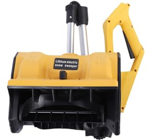 Fockety Soplador de Nieve Inalámbrico, Pala Quitanieves Eléctrica, Quitanieves Plegable, Limpiador de Nieve con Placa Direccional, Mango Ergonómico para Patio, Entrada, Terraza (Maquina Desnuda)