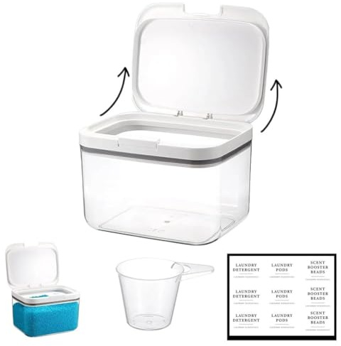 STOUCLA Waschpulver Aufbewahrungsbox,Waschmittelbox,Waschpulver box,2.8l