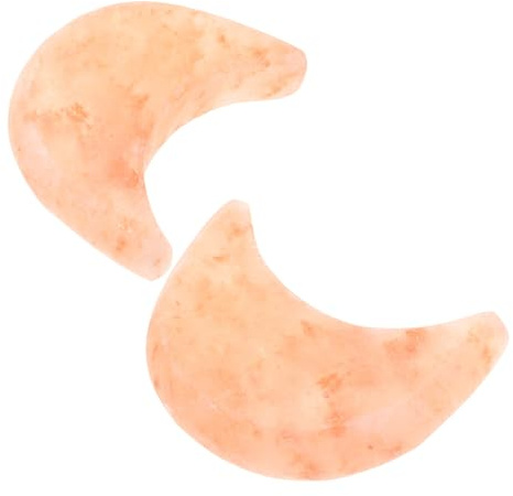 Savonnette Exfoliant au Sel de L'himalaya 2 Pièces, Pierre Lune Marron | Nettoyage Doux et Gommage, Prise en Main Confortable, Usage Corps et Peau, Format Voyage