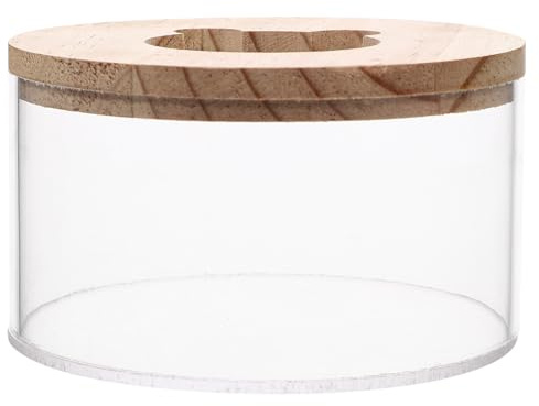 YARNOW Transparente Hamsterbadewanne aus Acryl mit Großem Sandbad für Kleine Haustiere Robust und Vielseitig als Dusch und Badebox für Hamster Geeignet